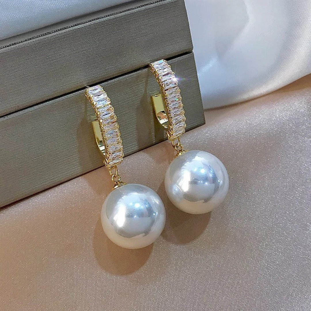 Pearl Stone Earrings