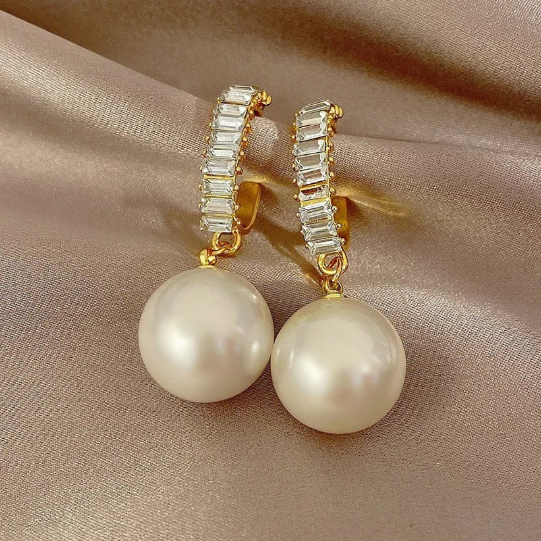 Pearl Stone Earrings