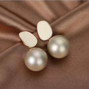 Big Pearl Drop Earrings