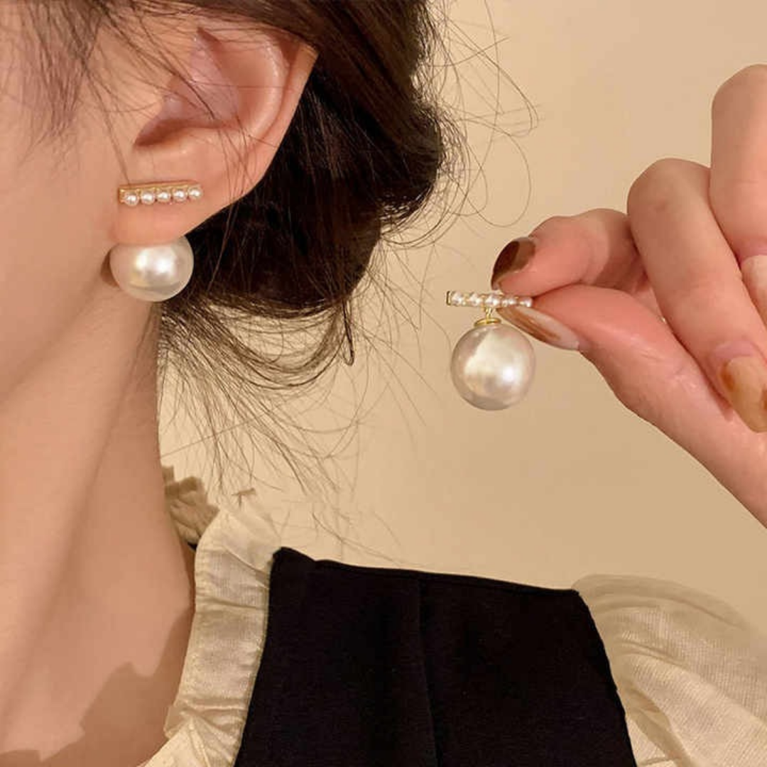 Pearl Stone Earrings