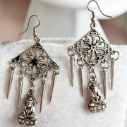 Vintage Bohemian Buddha Dangle Earrings