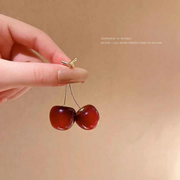 cherry drop earrings