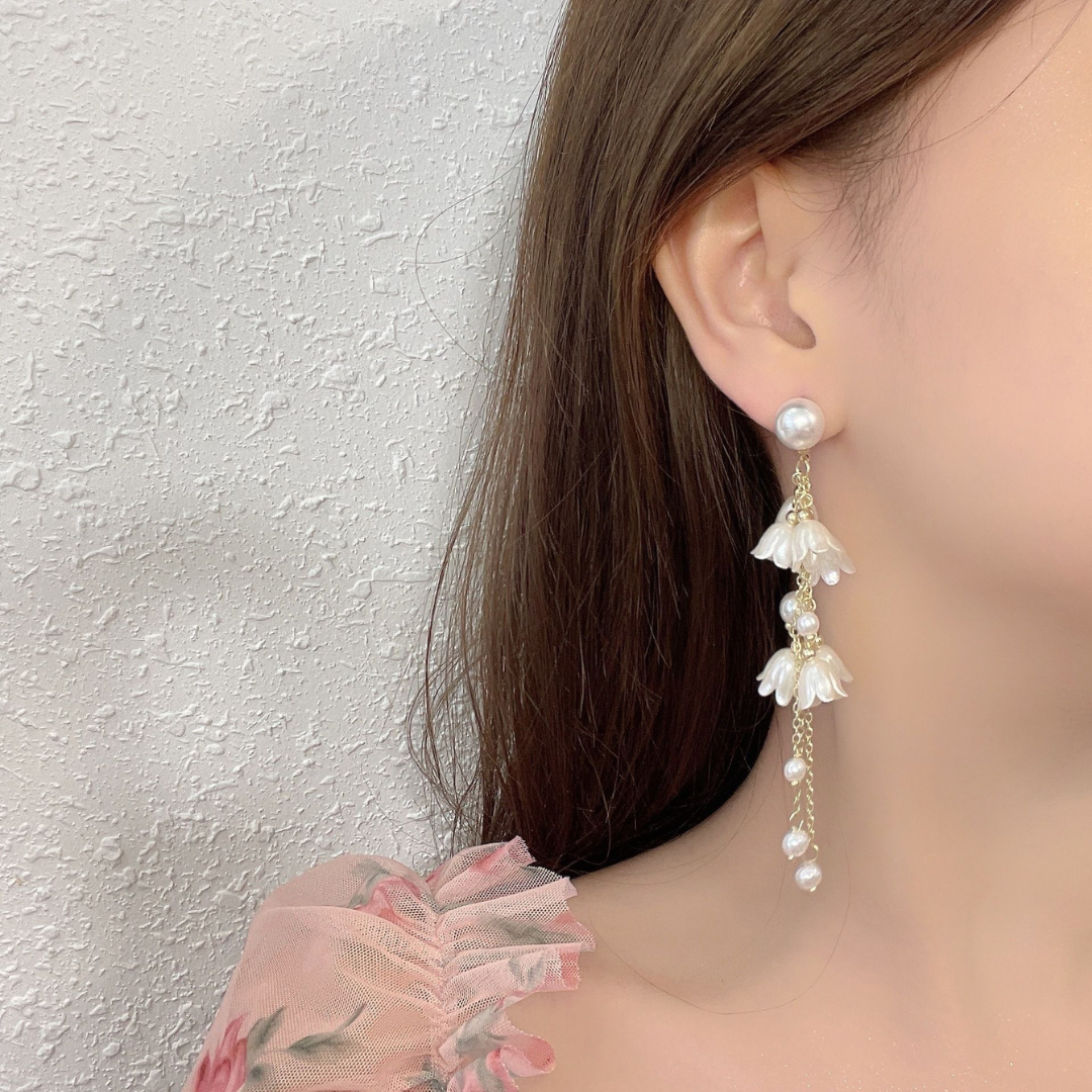 Cute Hanging Bells Long Tassel Earrings – Elegant & Trendy