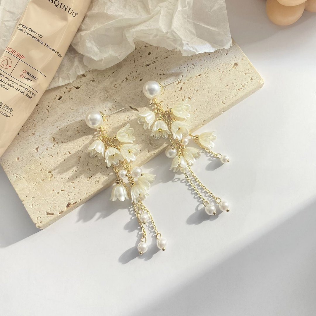 Cute Hanging Bells Long Tassel Earrings – Elegant & Trendy