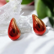 Glossy Teardrop Earrings