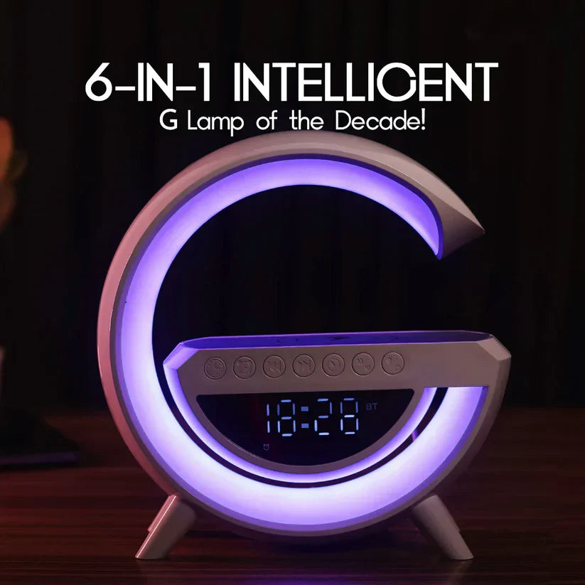 G-Shape LED Wireless Charging Speaker Lamp