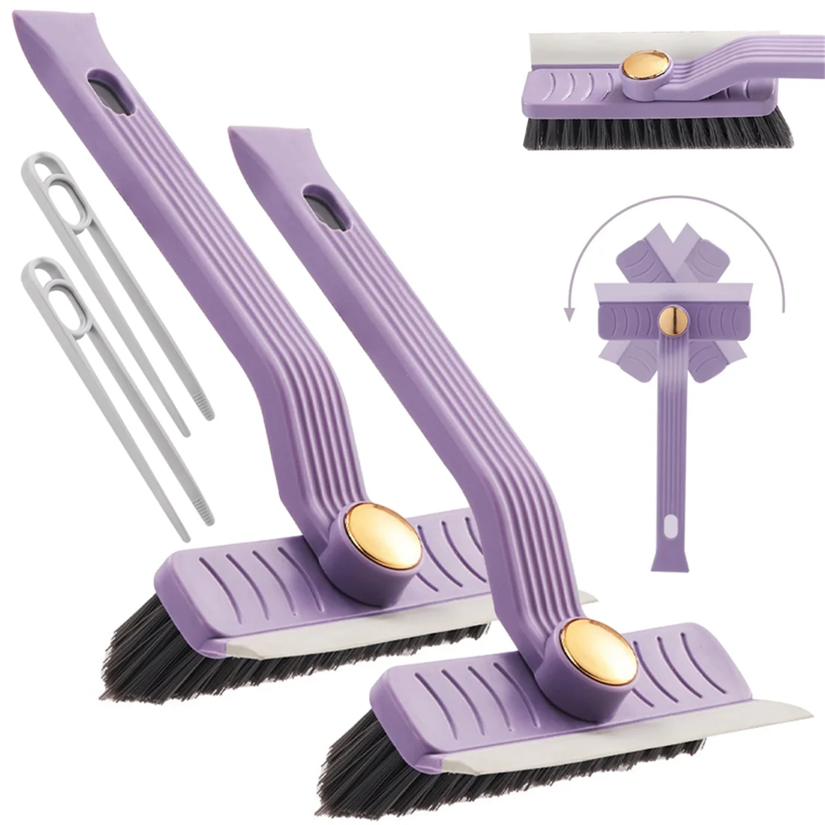 *360 Degree Rotating Crevice Cleaning Brush Bathroom Toilet Brush Shower Floor Tile Joints Dead Angle Crevice Gap Cleaner Brush*